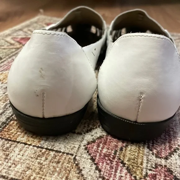 Genuine leather Vintage ROMANO - made in Brazil - Huaraches white sandals Sz 7 - Picture 10 of 12